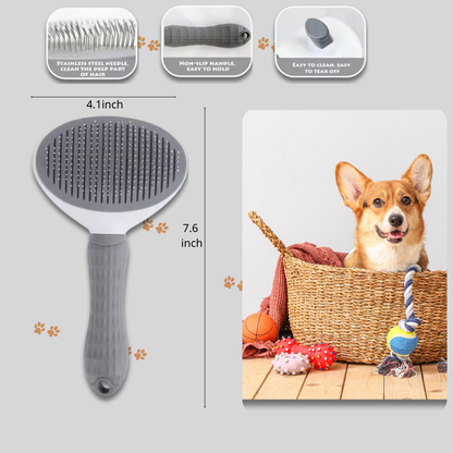 Self-cleaning Pet Hair Remove Comb