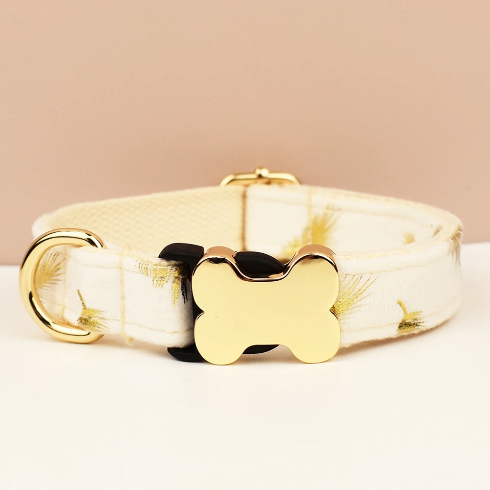 Bone-Shaped Metal Dog Collar