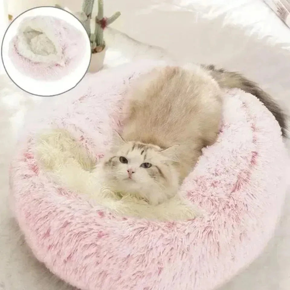 Round Cat Bed Winter