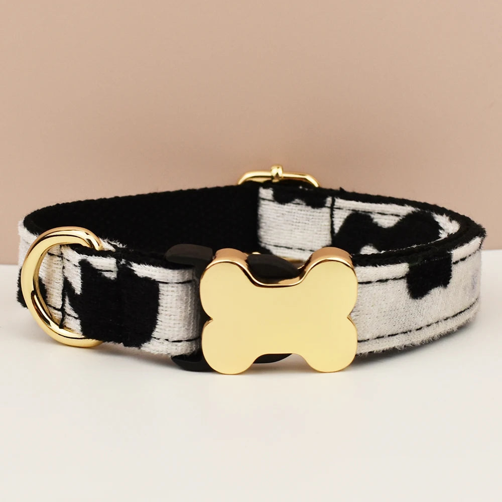 Bone-Shaped Metal Dog Collar