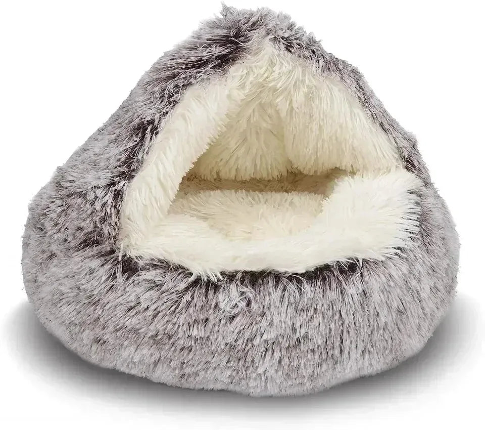 Round Cat Bed Winter